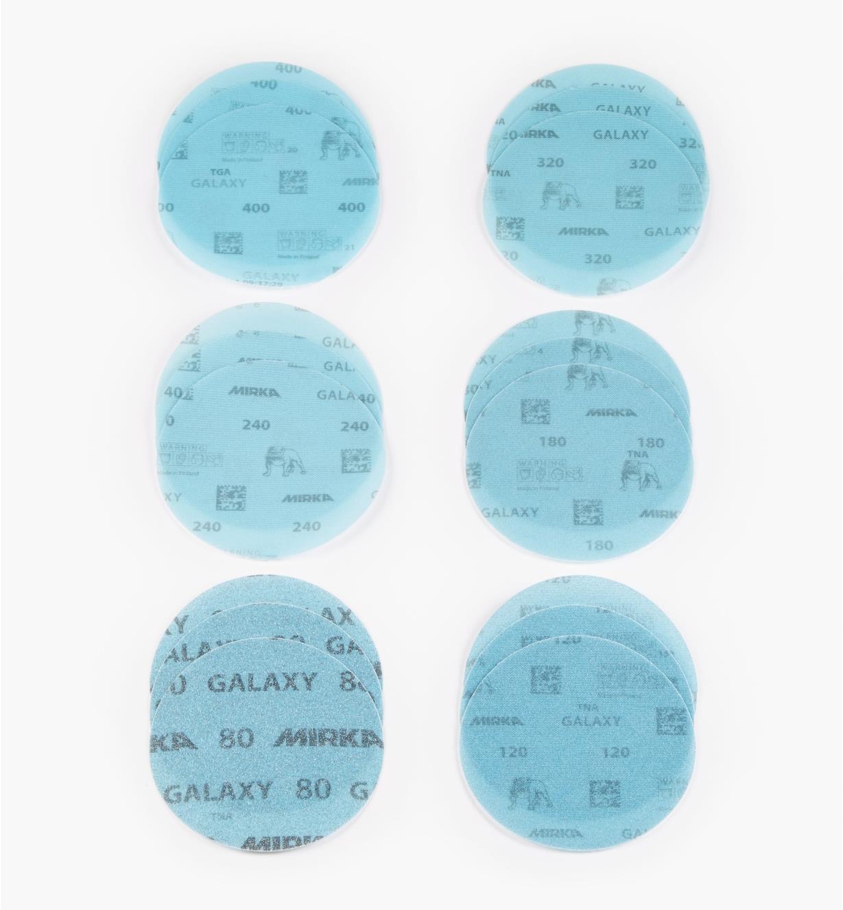 08K1320 - 18-Pc. Sample Pack of 5" Galaxy Grip Disc