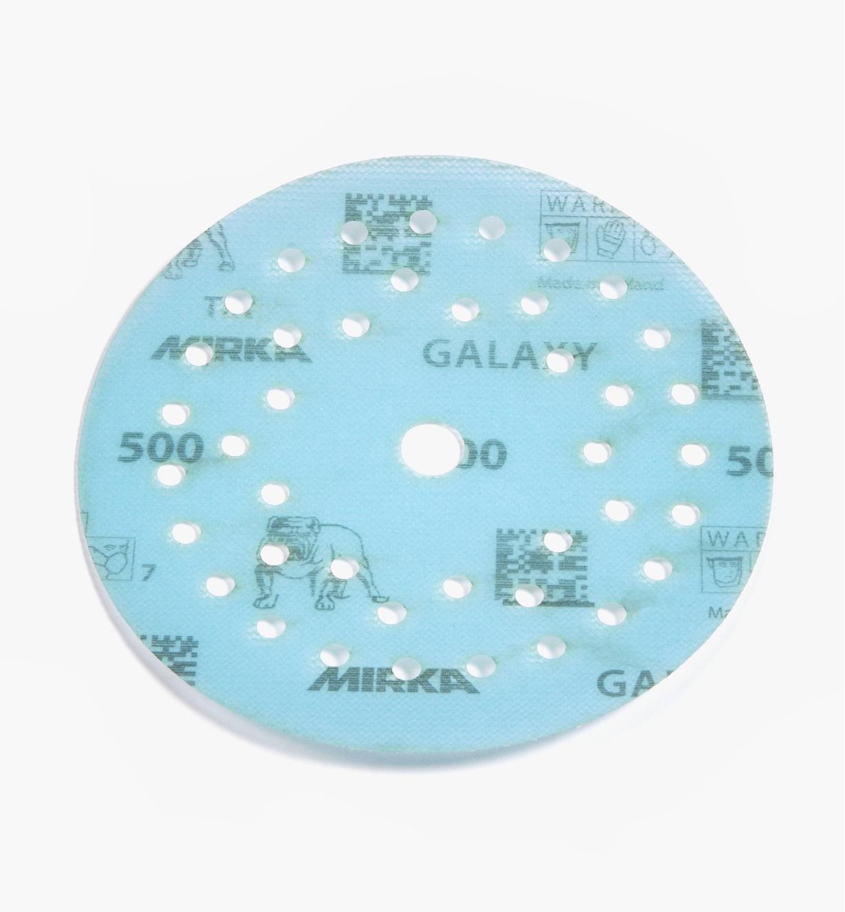 08K1351 - Disque abrasif autoagrippant Galaxy Multifit, 5 po, grain 500, l'unité