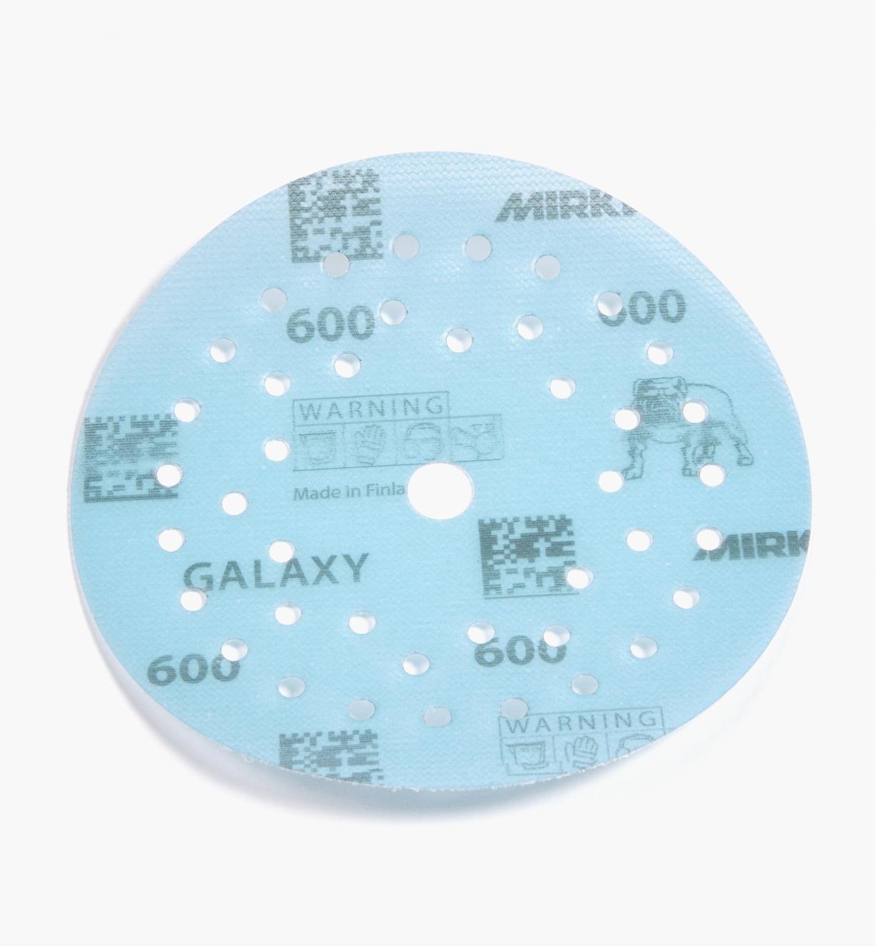 08K1352 - Disque abrasif autoagrippant Galaxy Multifit, 5 po, grain 600, l'unité