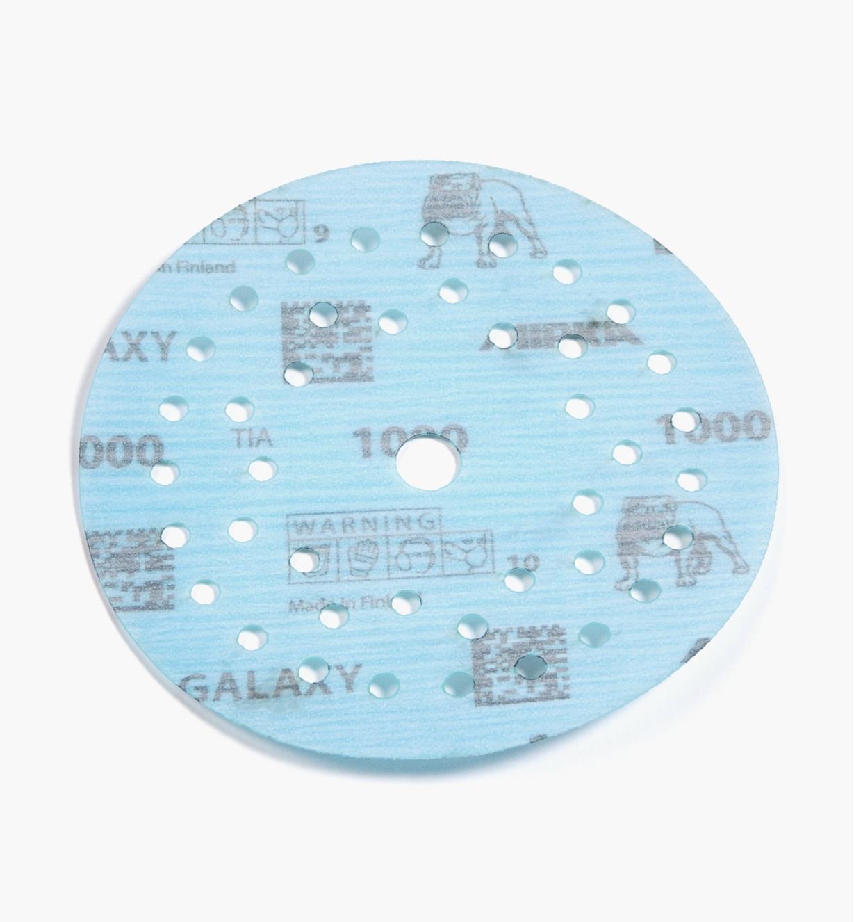 08K1354 - Disque abrasif autoagrippant Galaxy Multifit, 5 po, grain 1000, l'unité