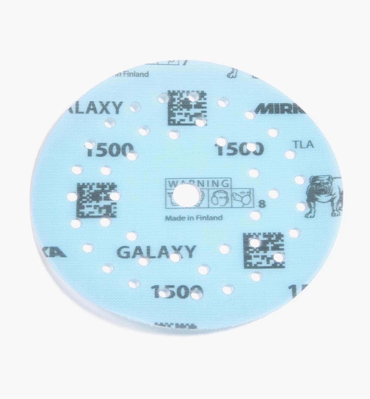 08K1356 - Disque abrasif autoagrippant Galaxy Multifit, 5 po, grain 1500, l'unité