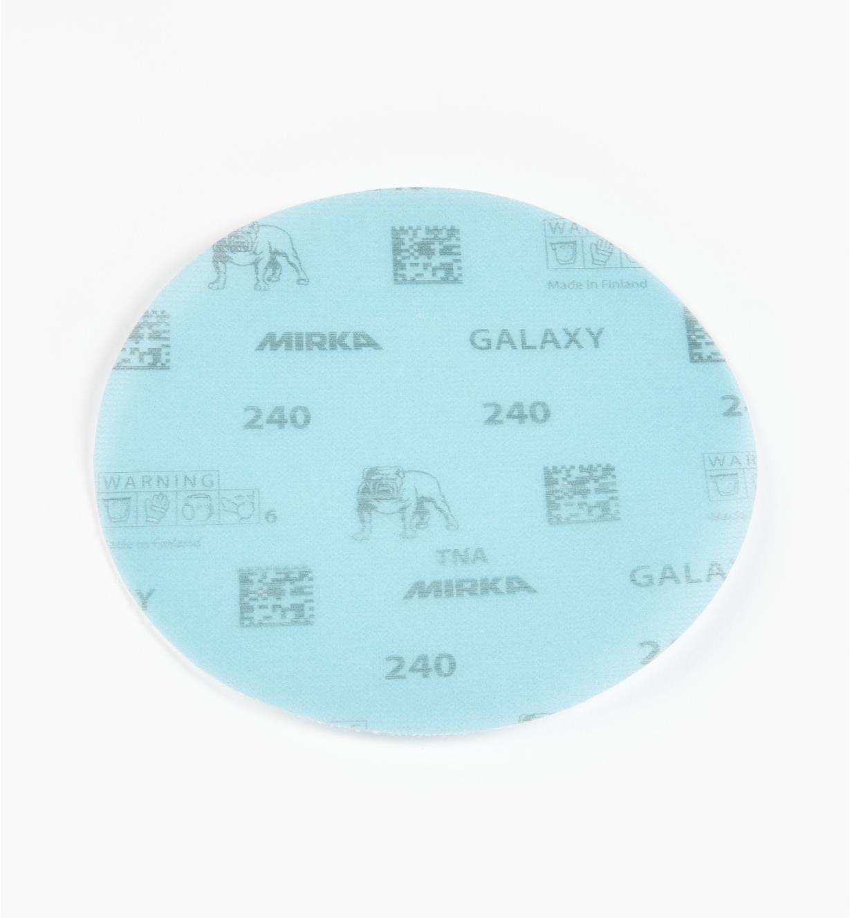 08K2109 - Disque abrasif autoagrippant Galaxy, 6 po, grain 240, l'unité