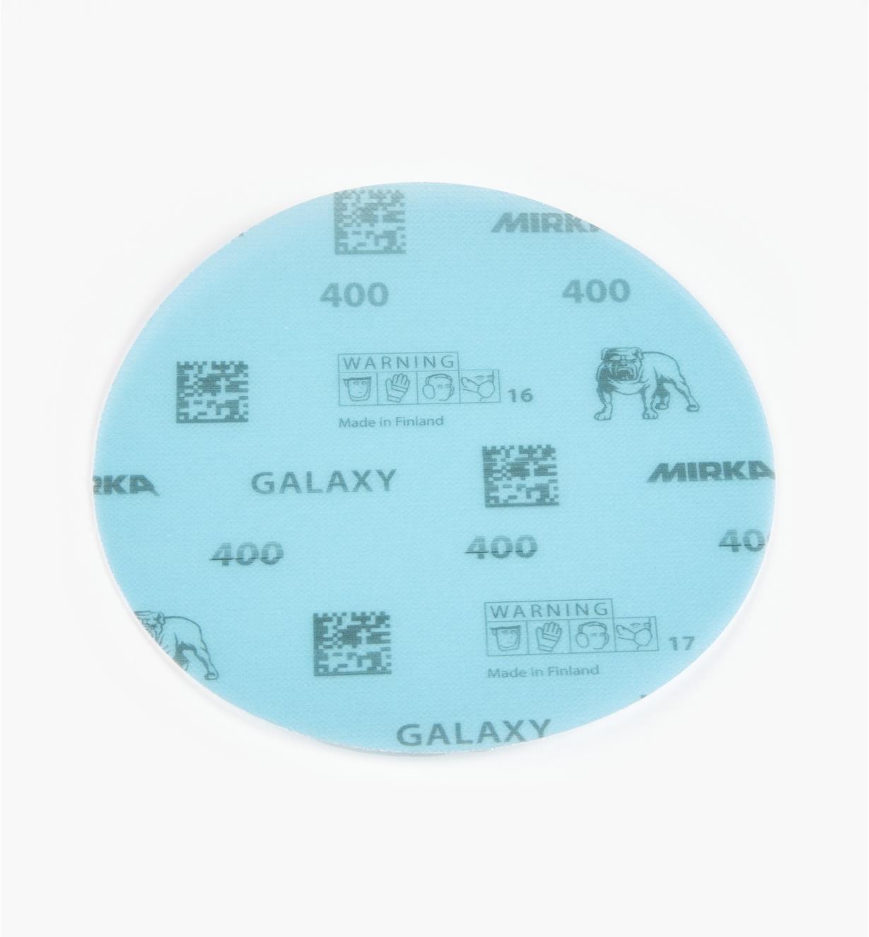 08K2111 - Disque abrasif autoagrippant Galaxy, 6 po, grain 400, l'unité