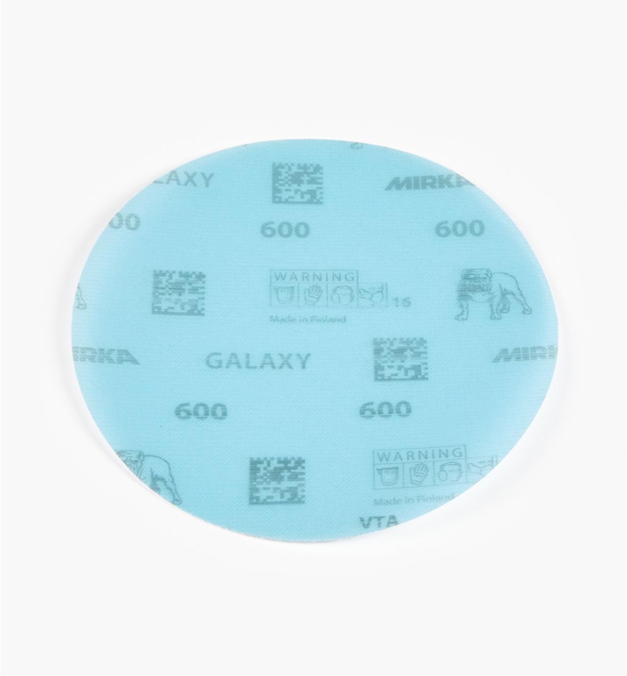 08K2113 - Disque abrasif autoagrippant Galaxy, 6 po, grain 600, l'unité