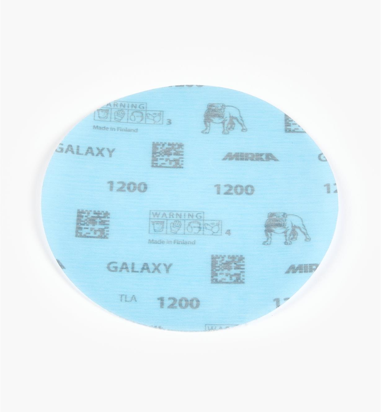 08K2116 - Disque abrasif autoagrippant Galaxy, 6 po, grain 1200, l'unité