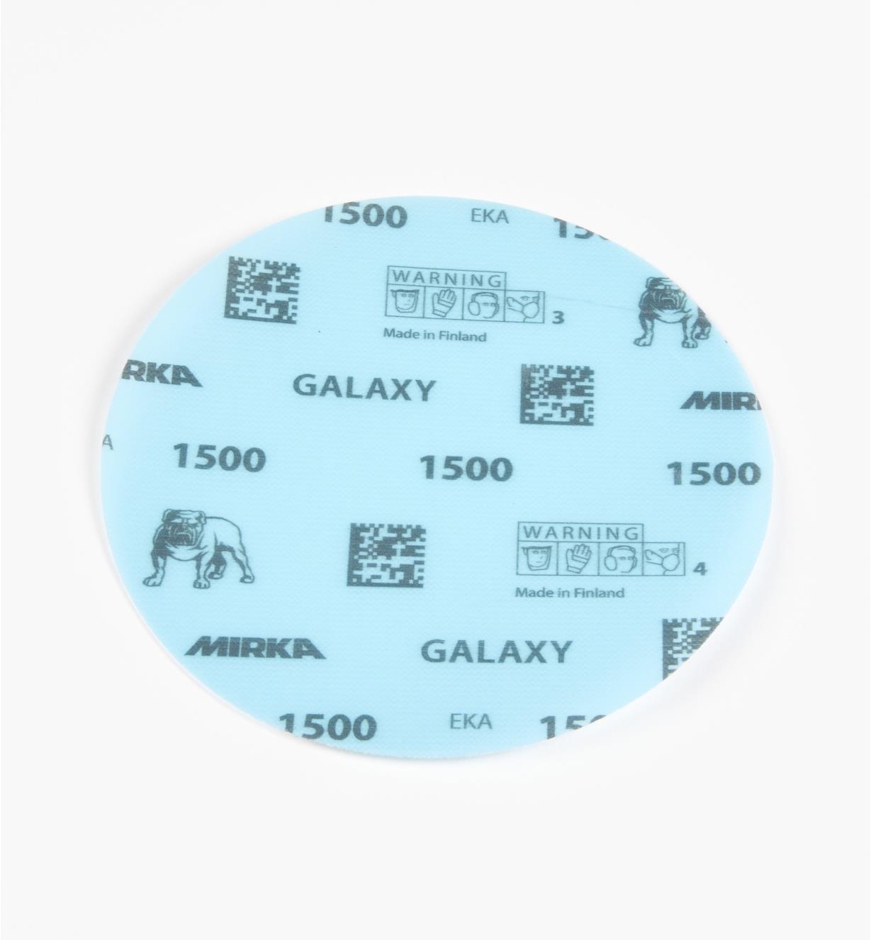 08K2117 - 1500x 6" Mirka Galaxy Grip Disc, ea.