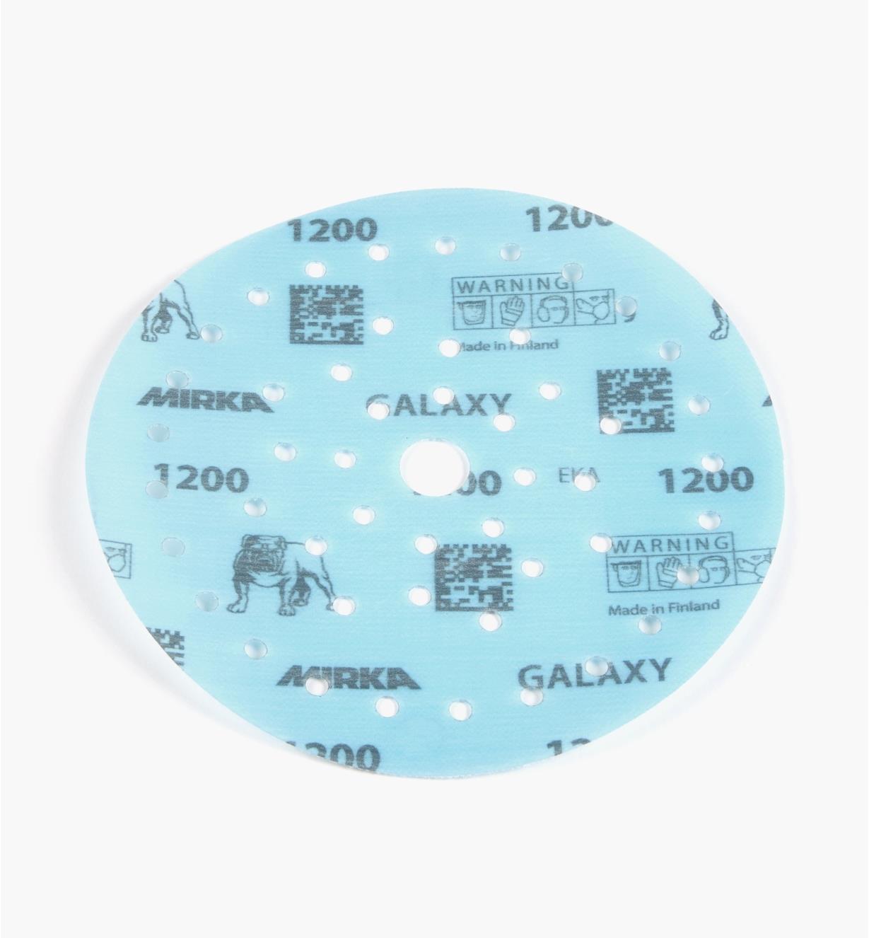 08K2155 - Disque abrasif autoagrippant Galaxy Multifit, 6 po, grain 1200, l'unité