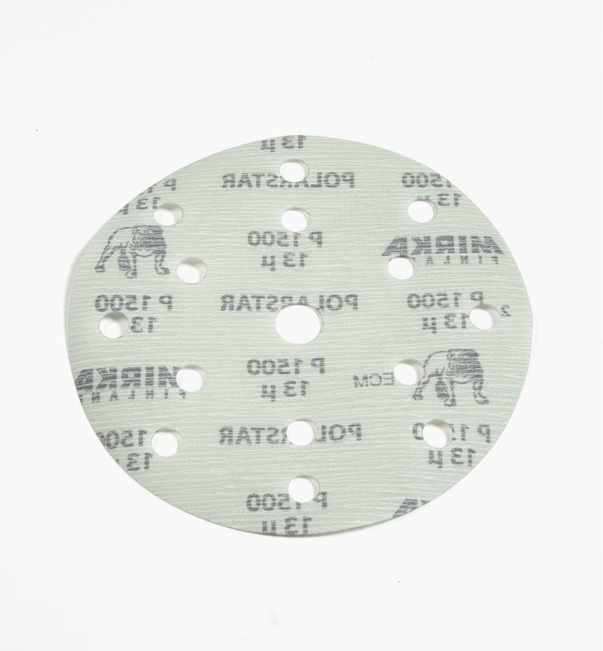 08K2184 - 1500x 6" Polarstar 15-Hole Film-Backed Grip Disc, ea.