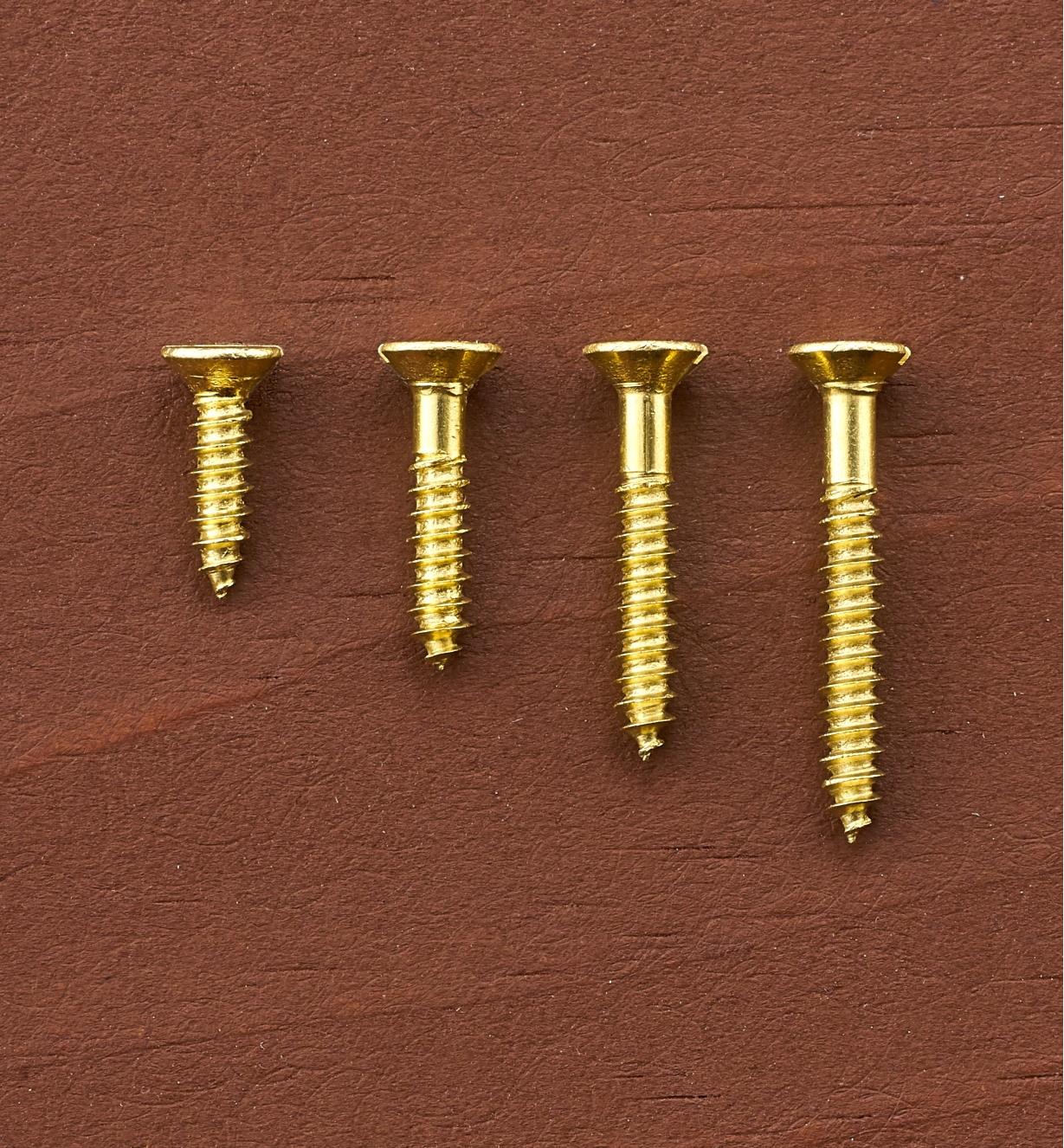 #3 Flat-Head Brass Screws