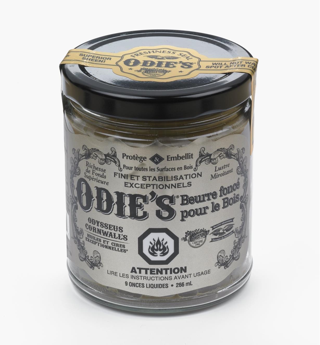 27K2606 - Beurre foncé pour le bois Odie's, 9 oz (266 ml)