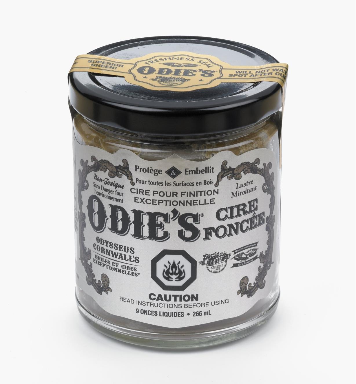 27K2610 - Cire foncée pour le bois Odie's, 9 oz (266 ml)