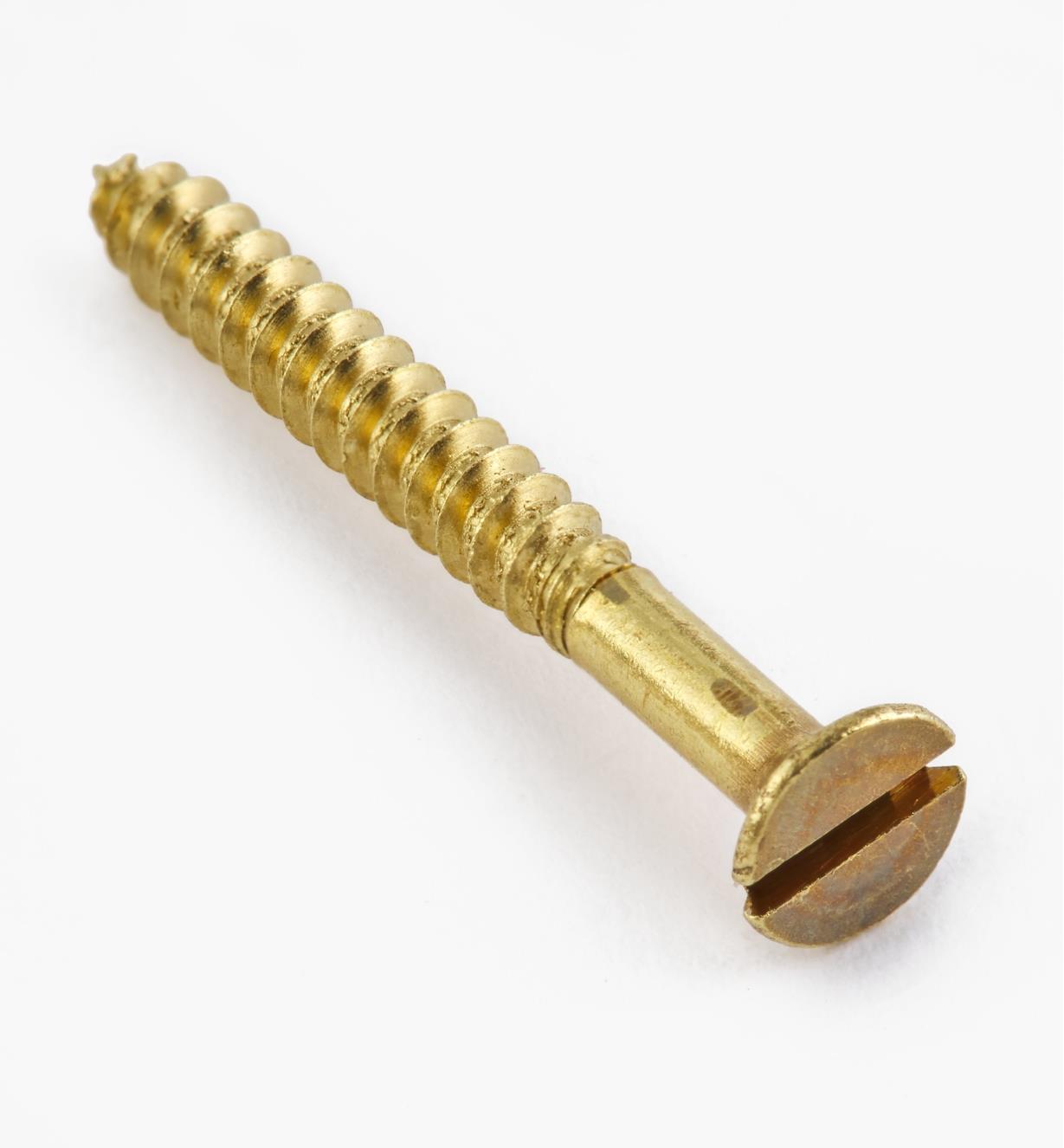 1" #4 Flat-Head Brass Screws