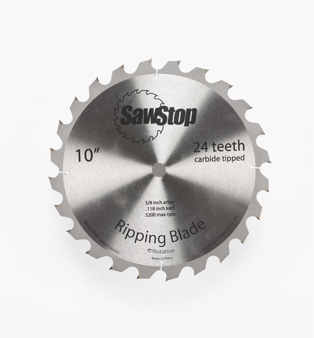 95T0524 - SawStop 24-Tooth Table Saw Blade
