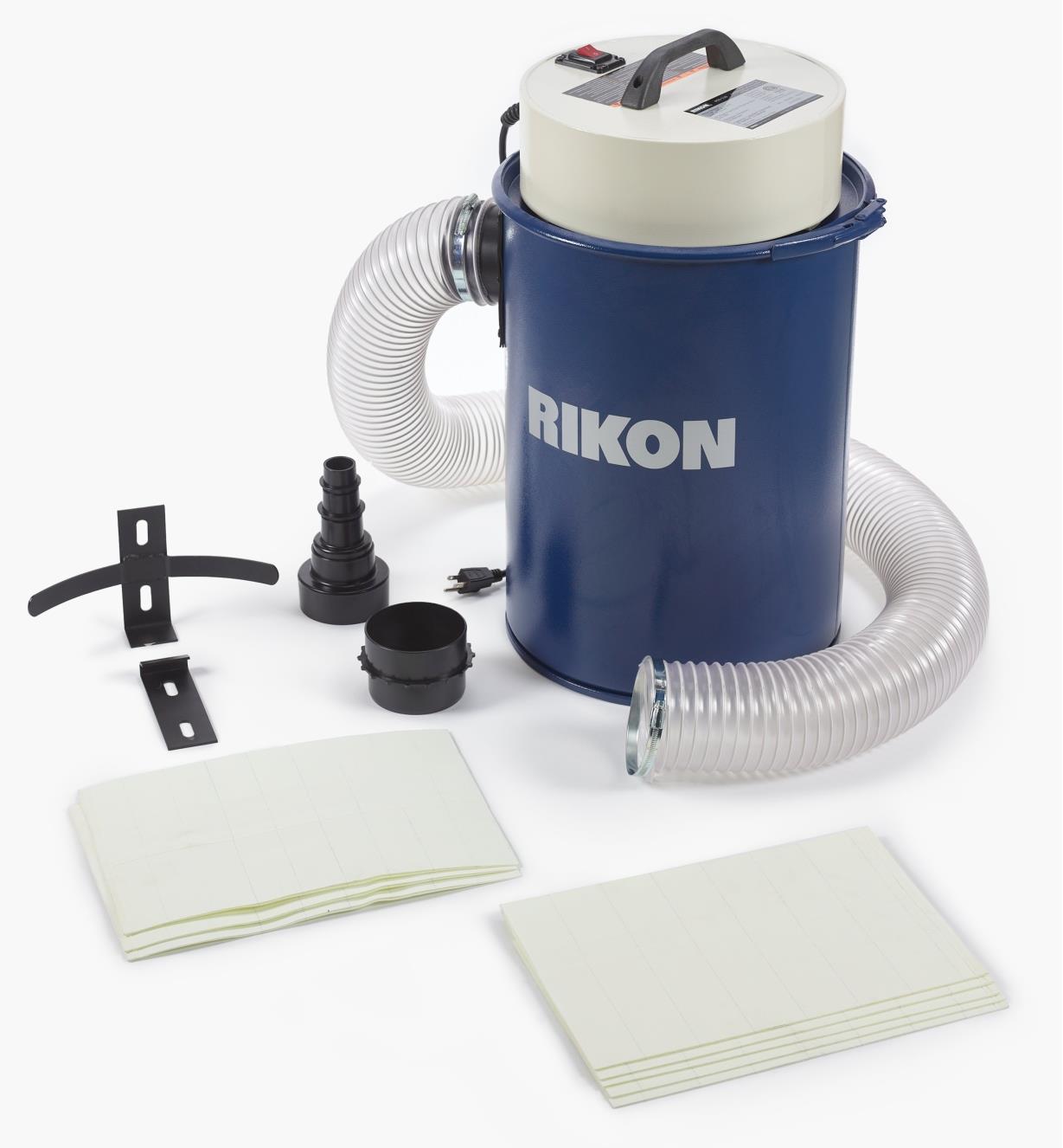 03J7454 - Rikon 12 Gallon Dust Extractor (Model 63-110) & 5 Free Pre-Filter Bags
