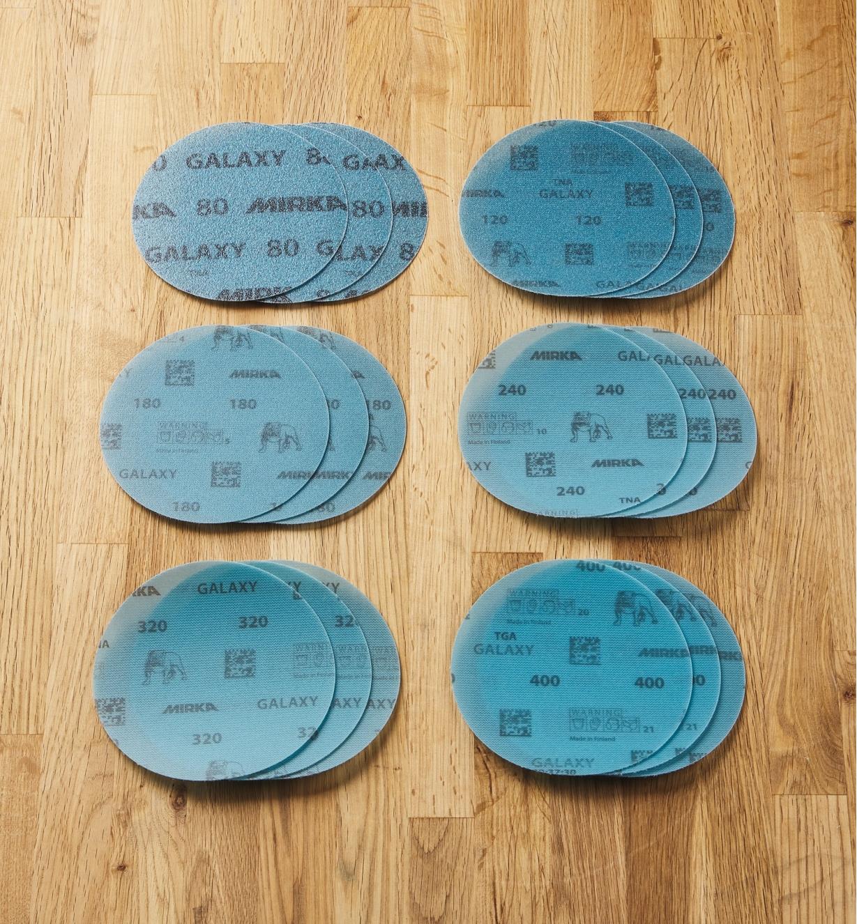 08K1320 - 18-Pc. Sample Pack of 5" Galaxy Grip Disc