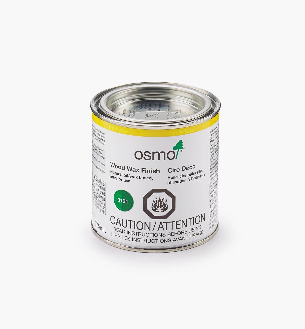 27K2790 - Osmo 3131 Green Wood Wax Intensive Finish, 375ml (12.5 fl oz)