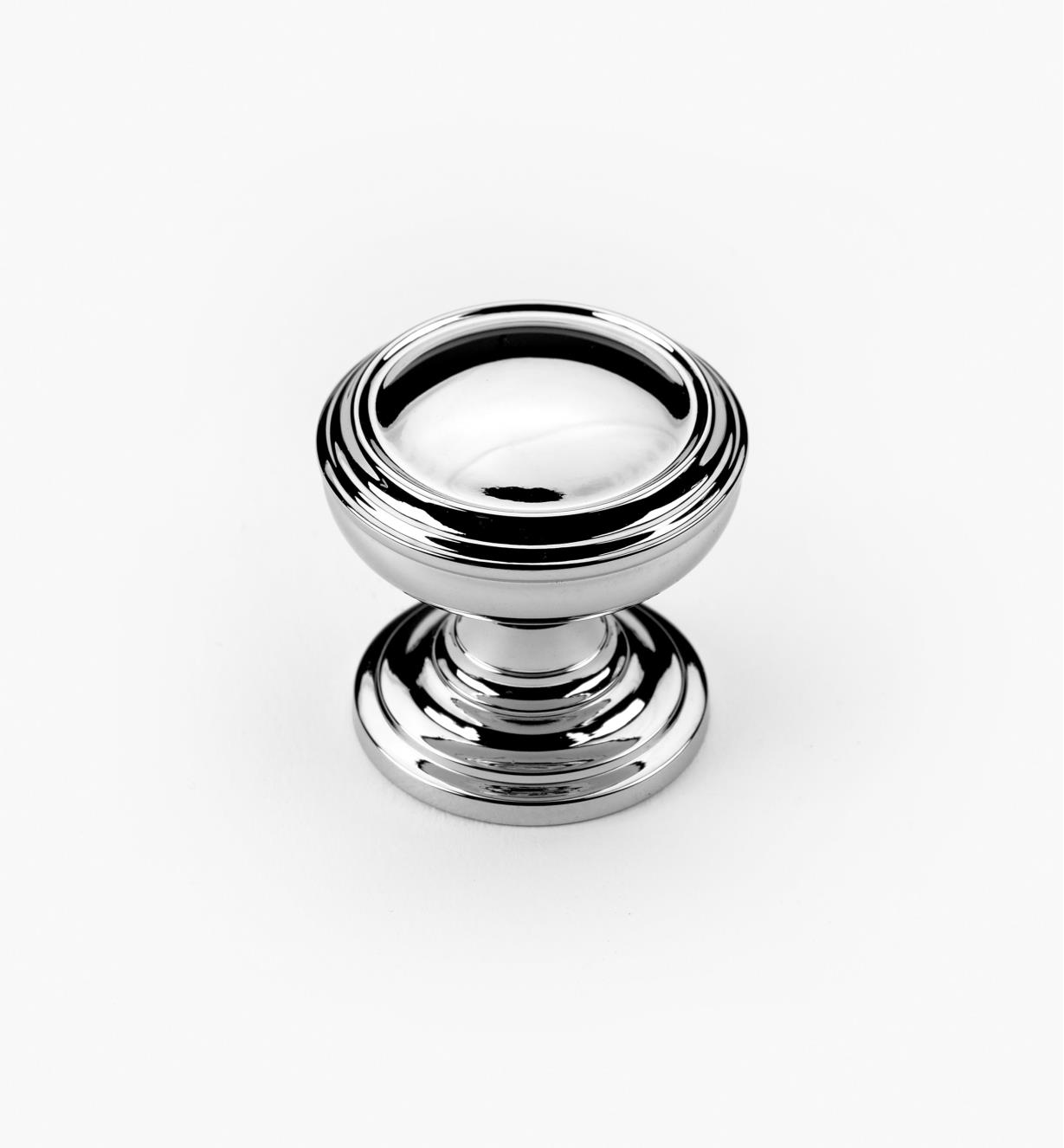 02A1670 - Revitalize Polished Chrome 1 1/4" Plain Round Knob, each