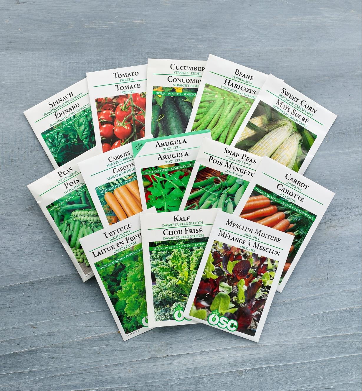 OSC Vegetable Seed Packets - Lee Valley Tools