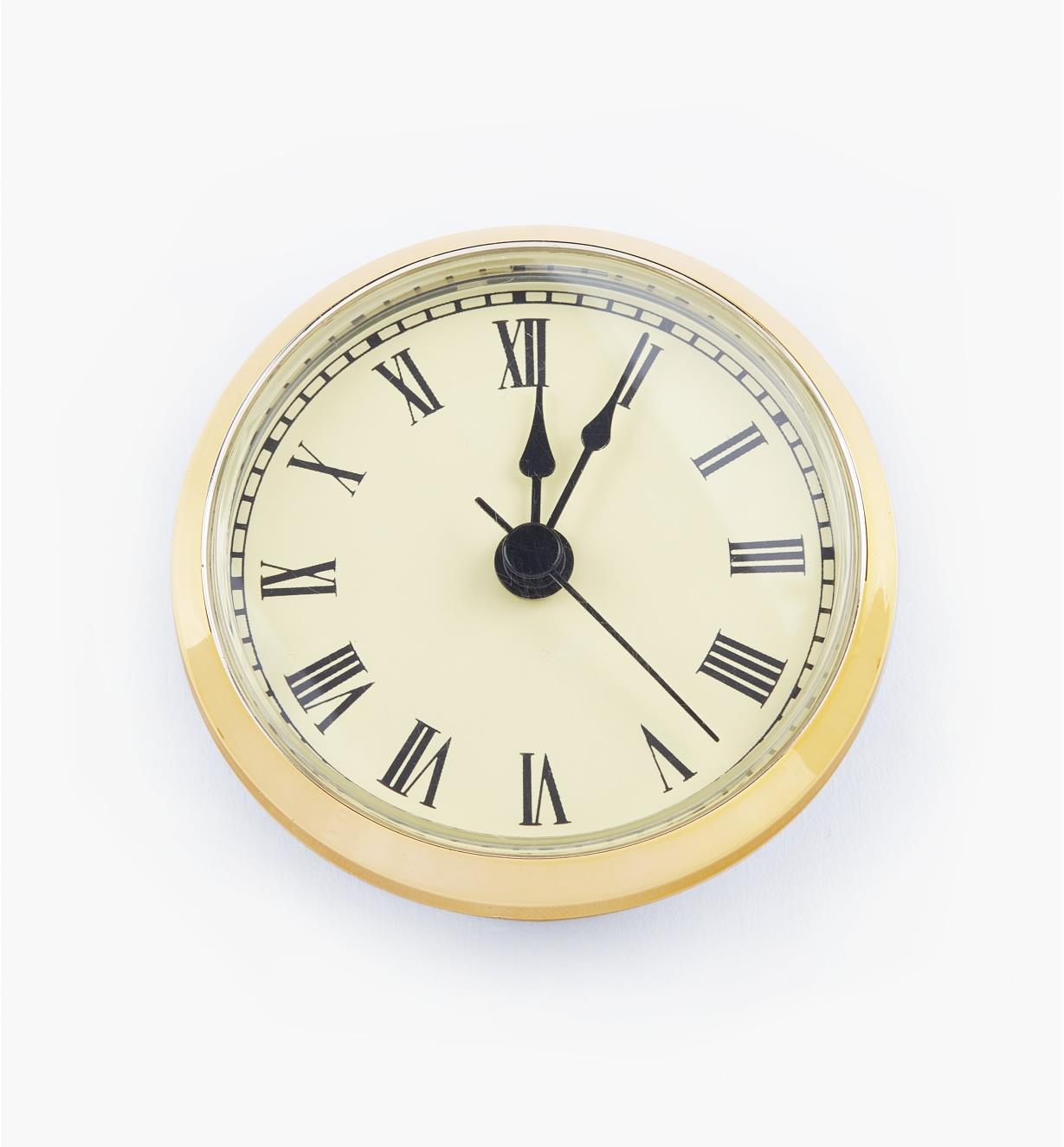 46K5041 - Ivory Roman Clock Insert, Gold Bezel