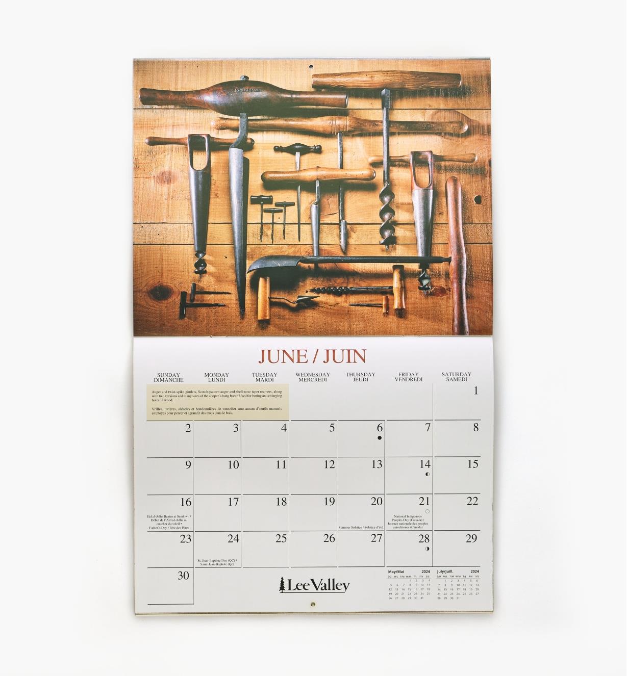 49L0798 - 2023/2024 Woodworking Calendar