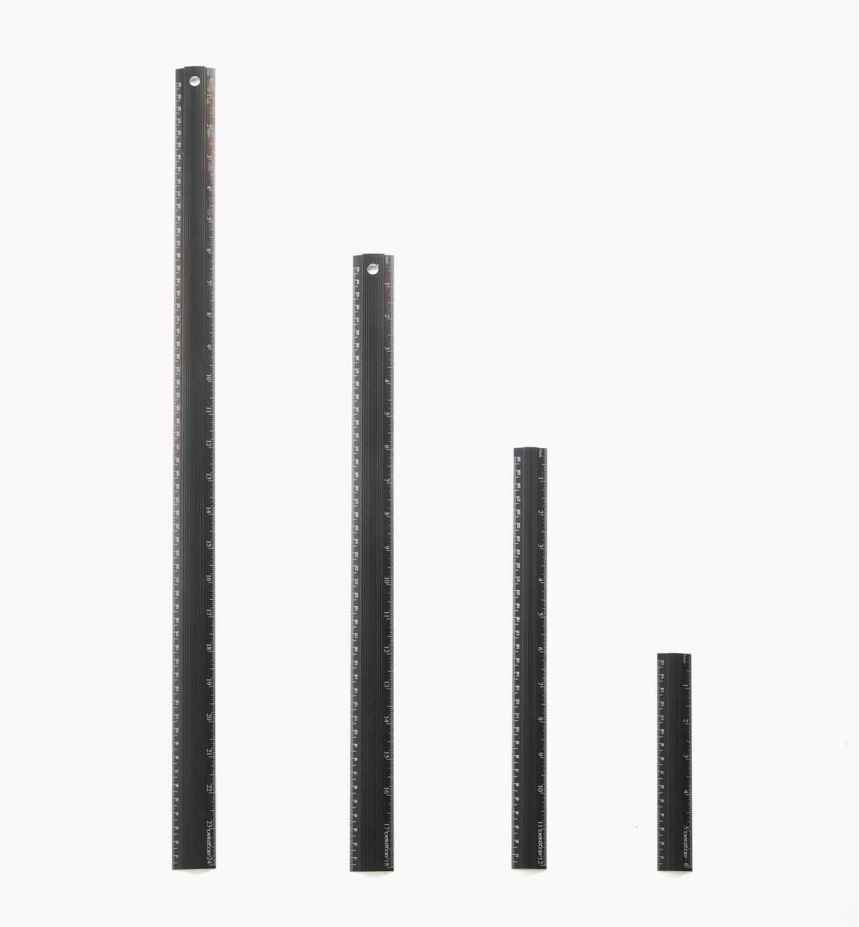 05N0531 - Set of 4 Bench Rules – 6"/150mm, 12"/300mm, 18"/450mm & 24"/600mm