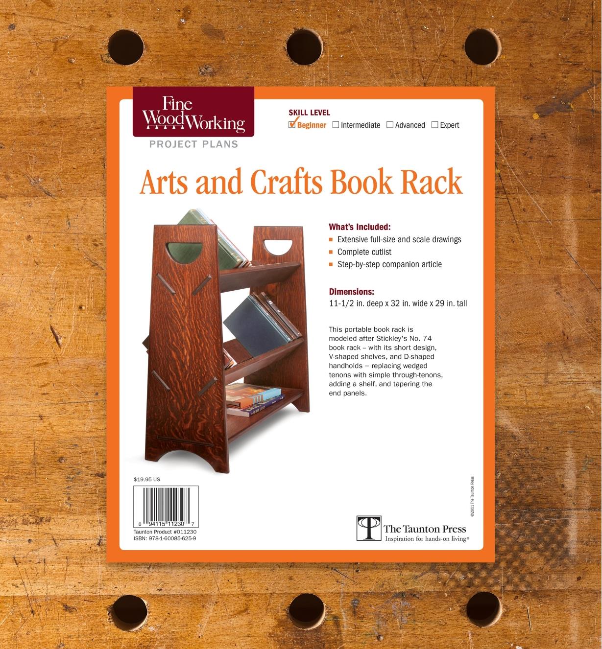 73L2528 - Arts and Crafts Book Rack Plan