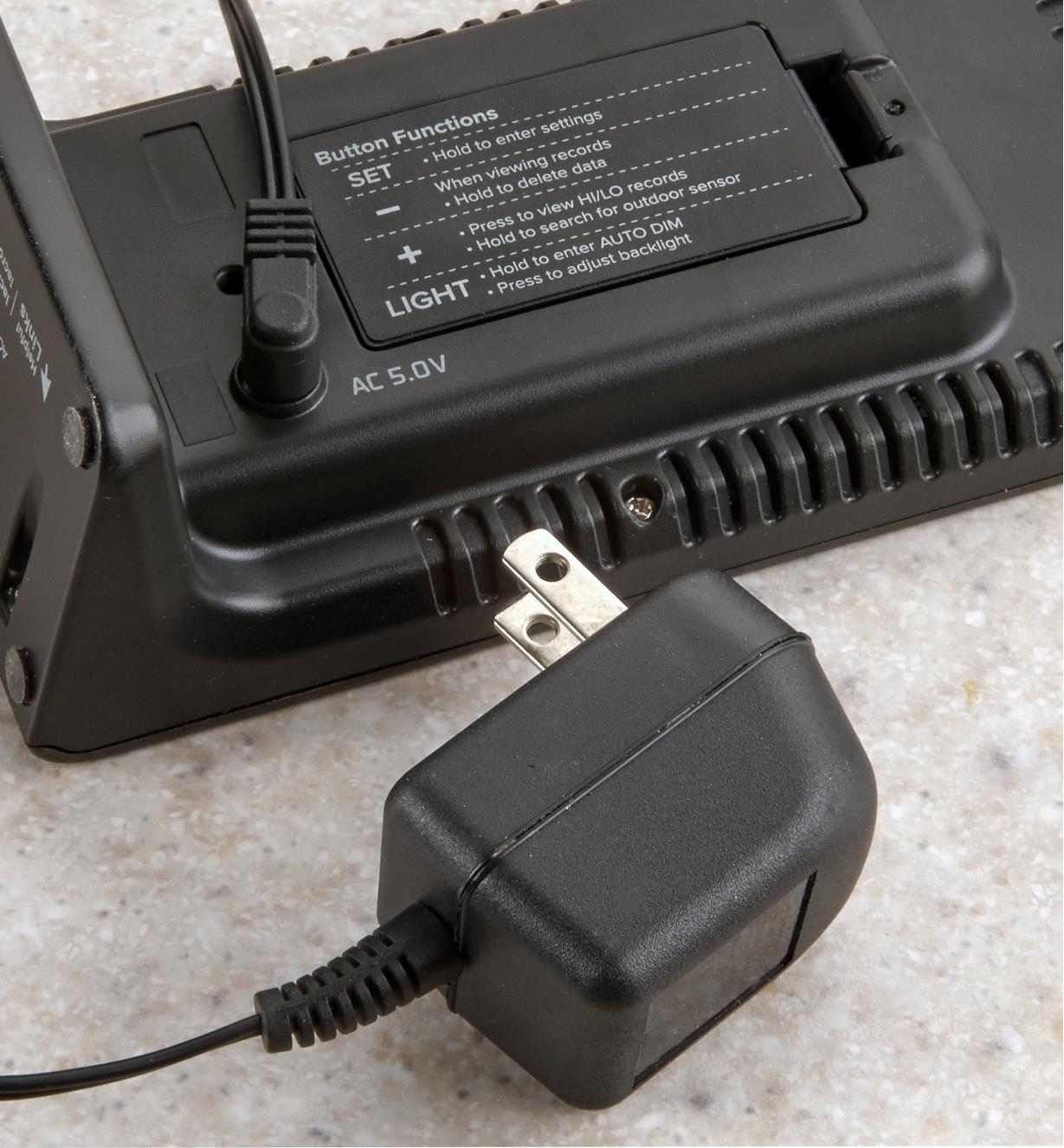 Included AC adapter