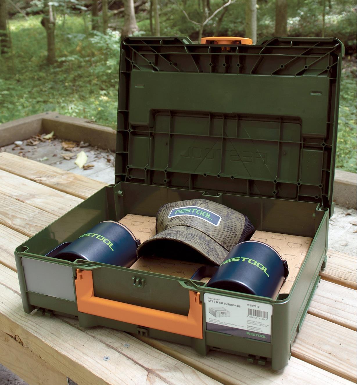Outdoor Systainer Case with Hat & Mugs