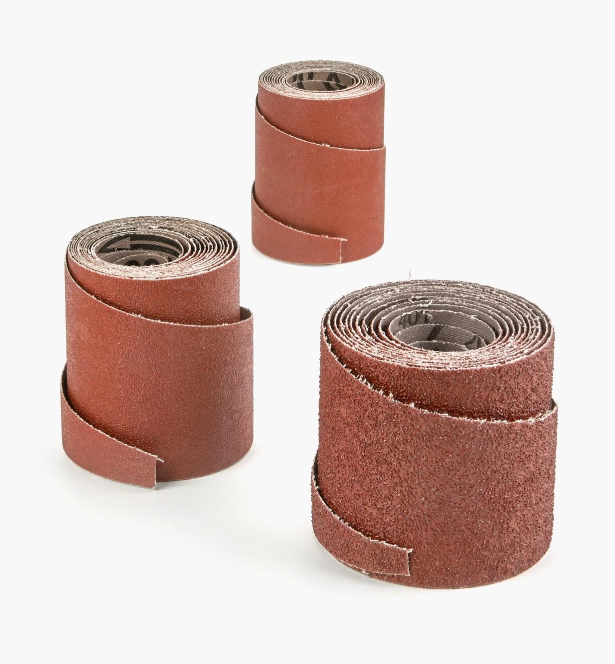 03Z1950 - Assortiment de bandes abrasives pour tambour 19 po, pqt de 3