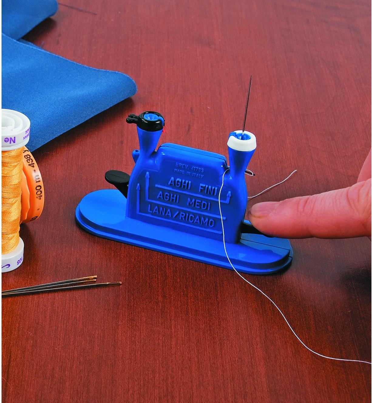 Threading a need with the Automatic Needle Threader