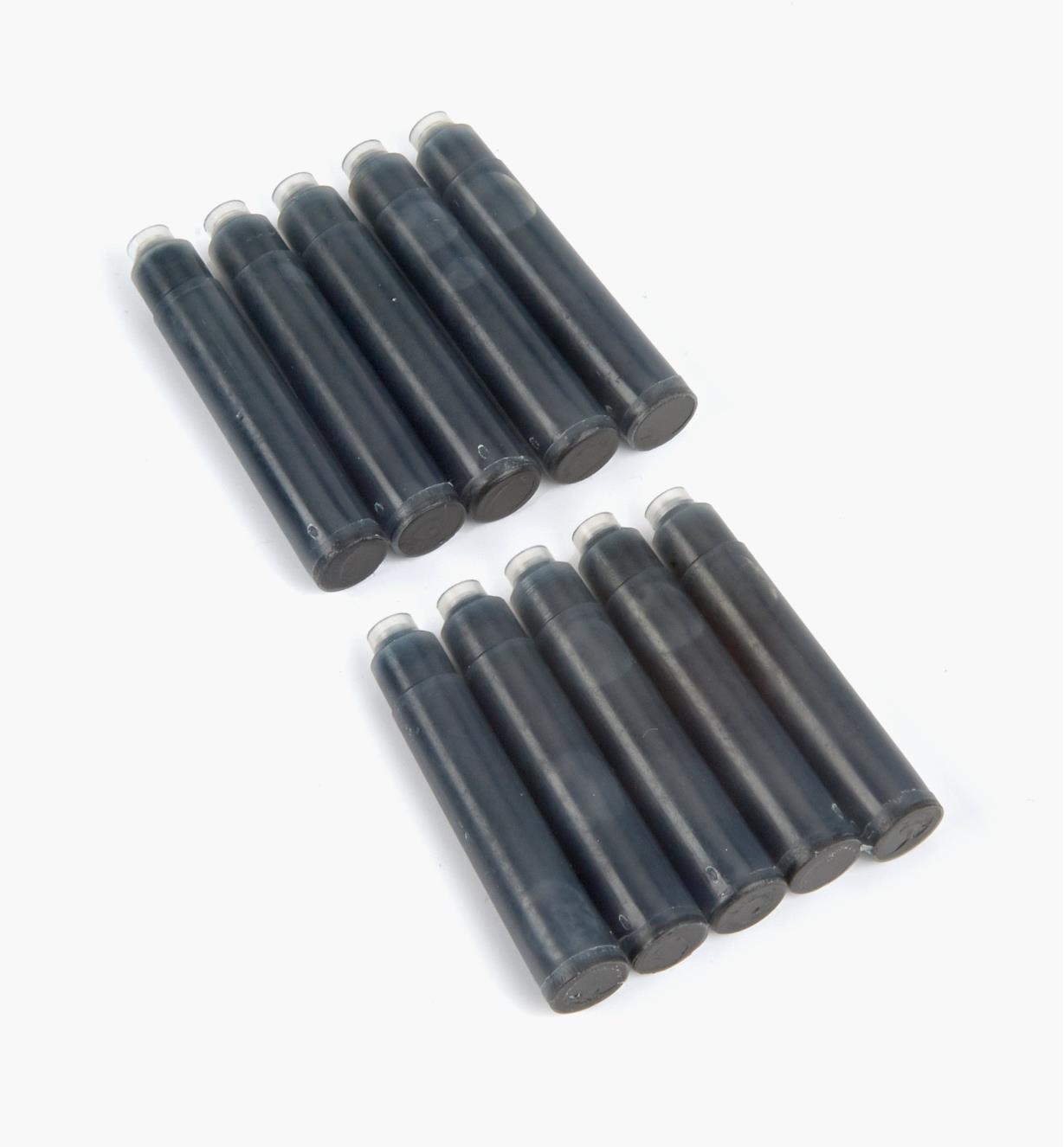 88K8775 - Black Ink Fountain Pen Cartridges, pkg. of 10