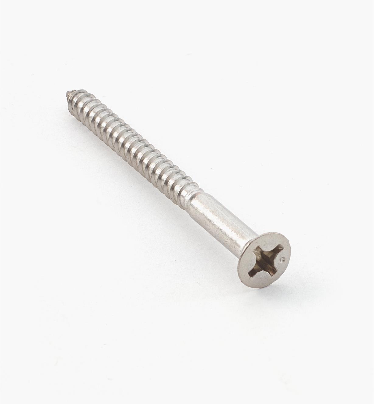 67Z1051 - #12 × 2 1/2" 316 Stainless-Steel Flat-Head Screws, pkg. of 25