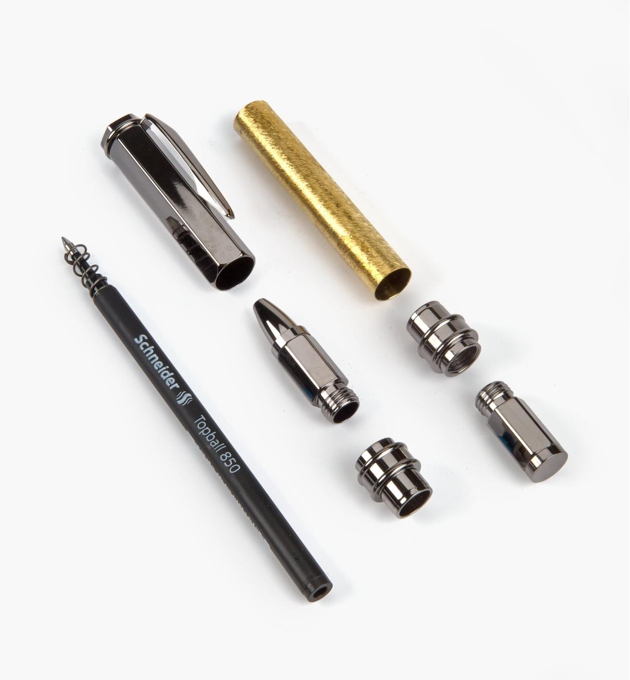 88K8767 - Magnetic Vertex Rollerball Pen, Gunmetal