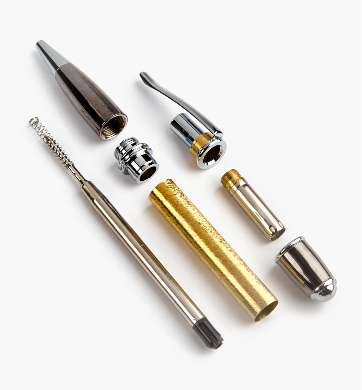 88K8853 - Gatsby Ballpoint Twist Pen, Chrome & Gunmetal