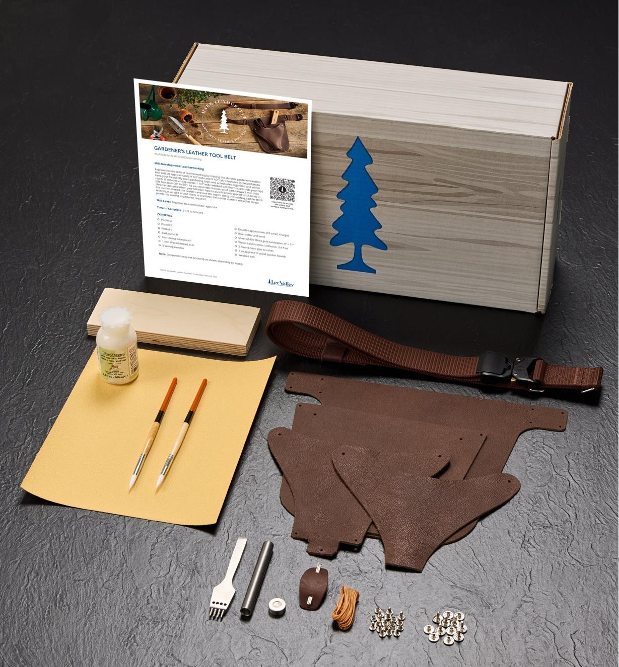 MK115 - MIY Gardener’s Leather Tool Belt Kit