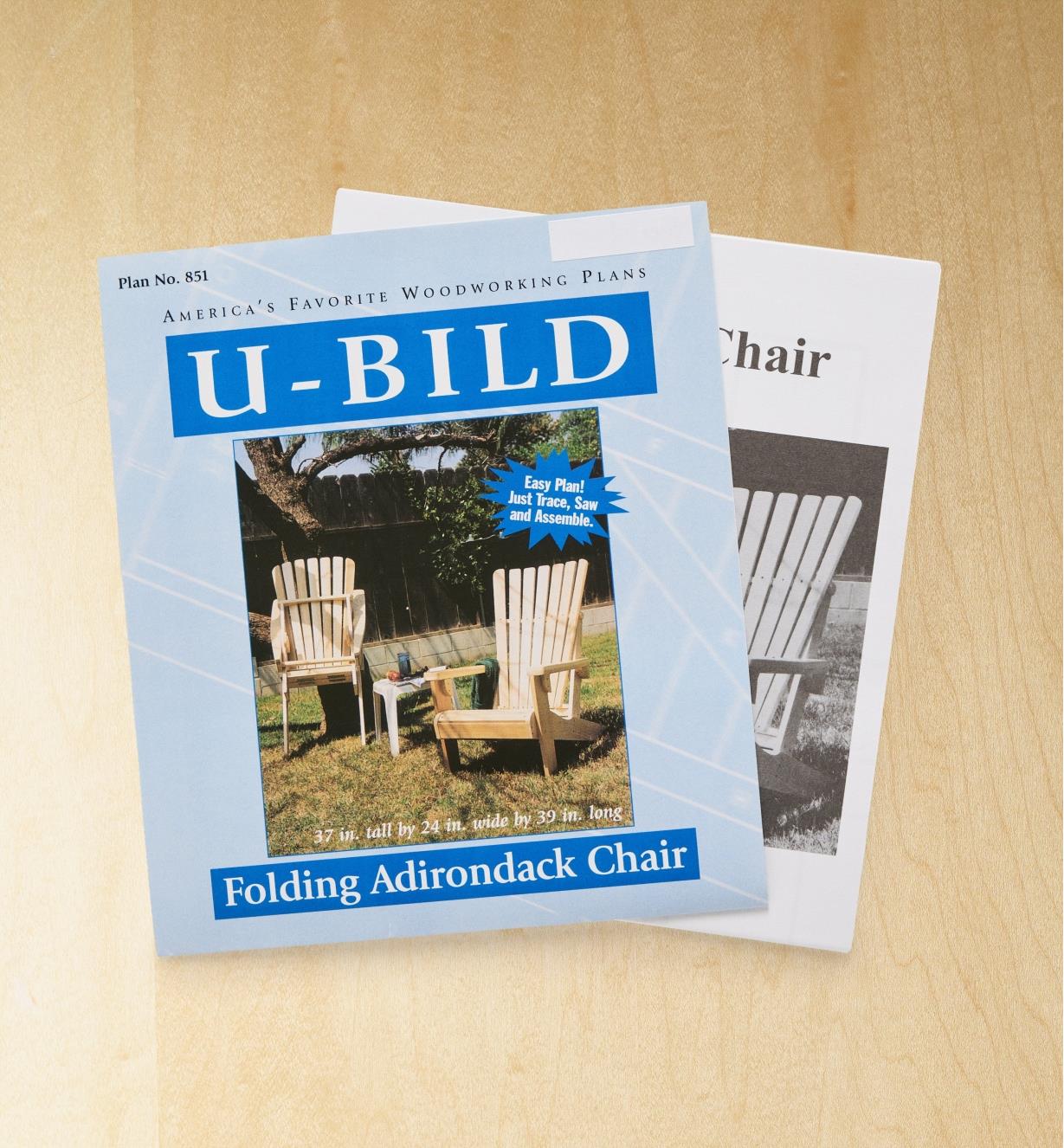 11L0298 - Folding Adirondack Chair Plan