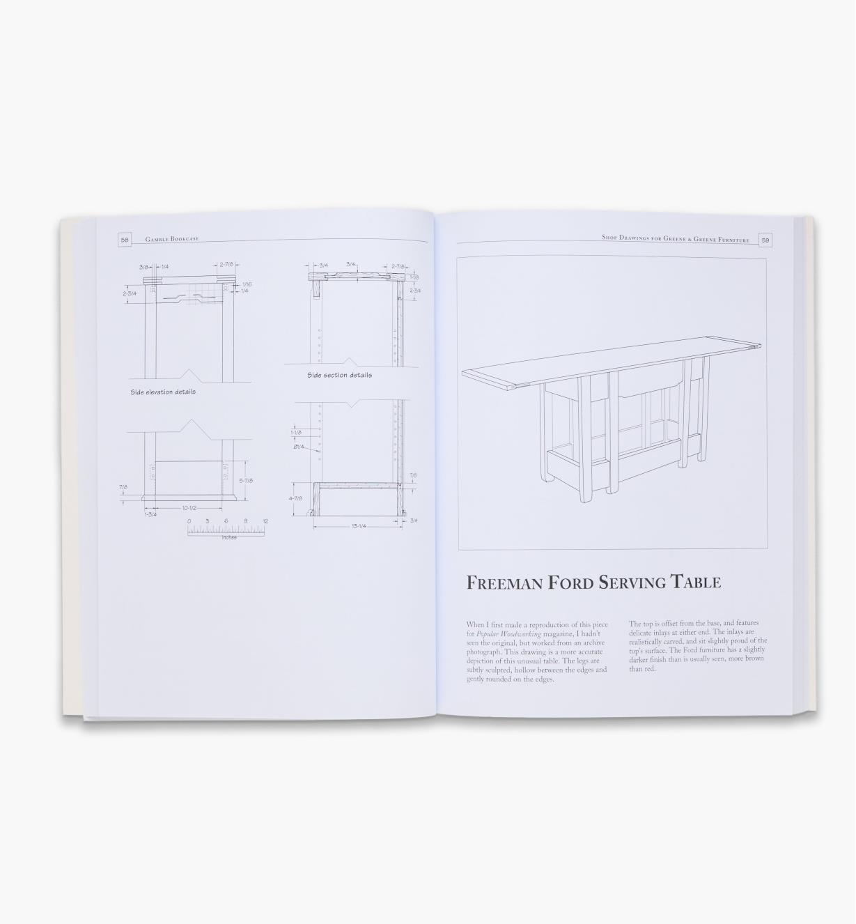 49L5045 - Shop Drawings for Greene & Greene Furniture