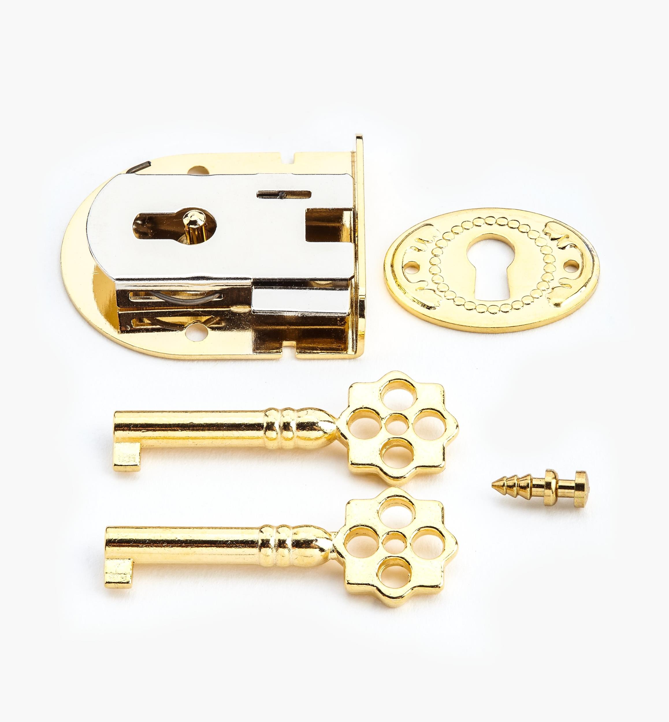 Small Jewelry Box Lock & Key (S-A12)
