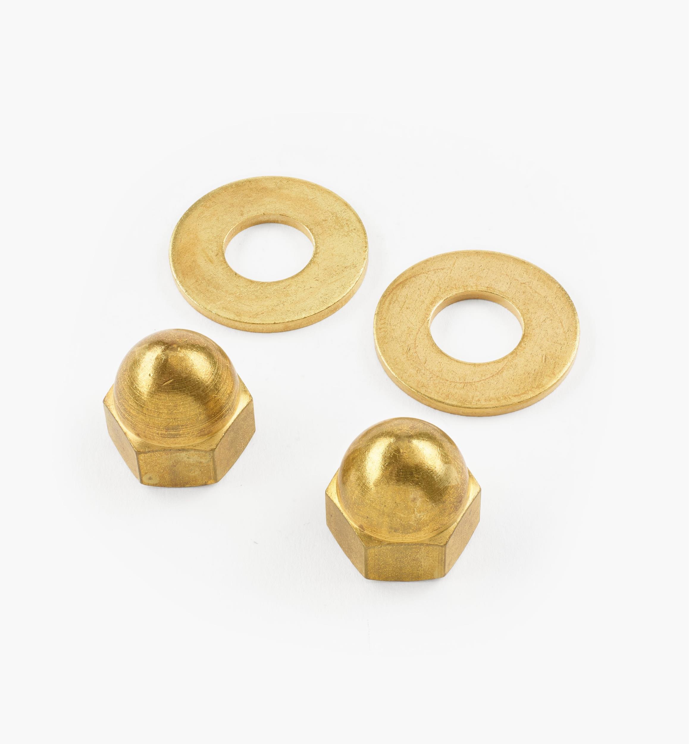 Brass Cap Nuts And Washers For Cast