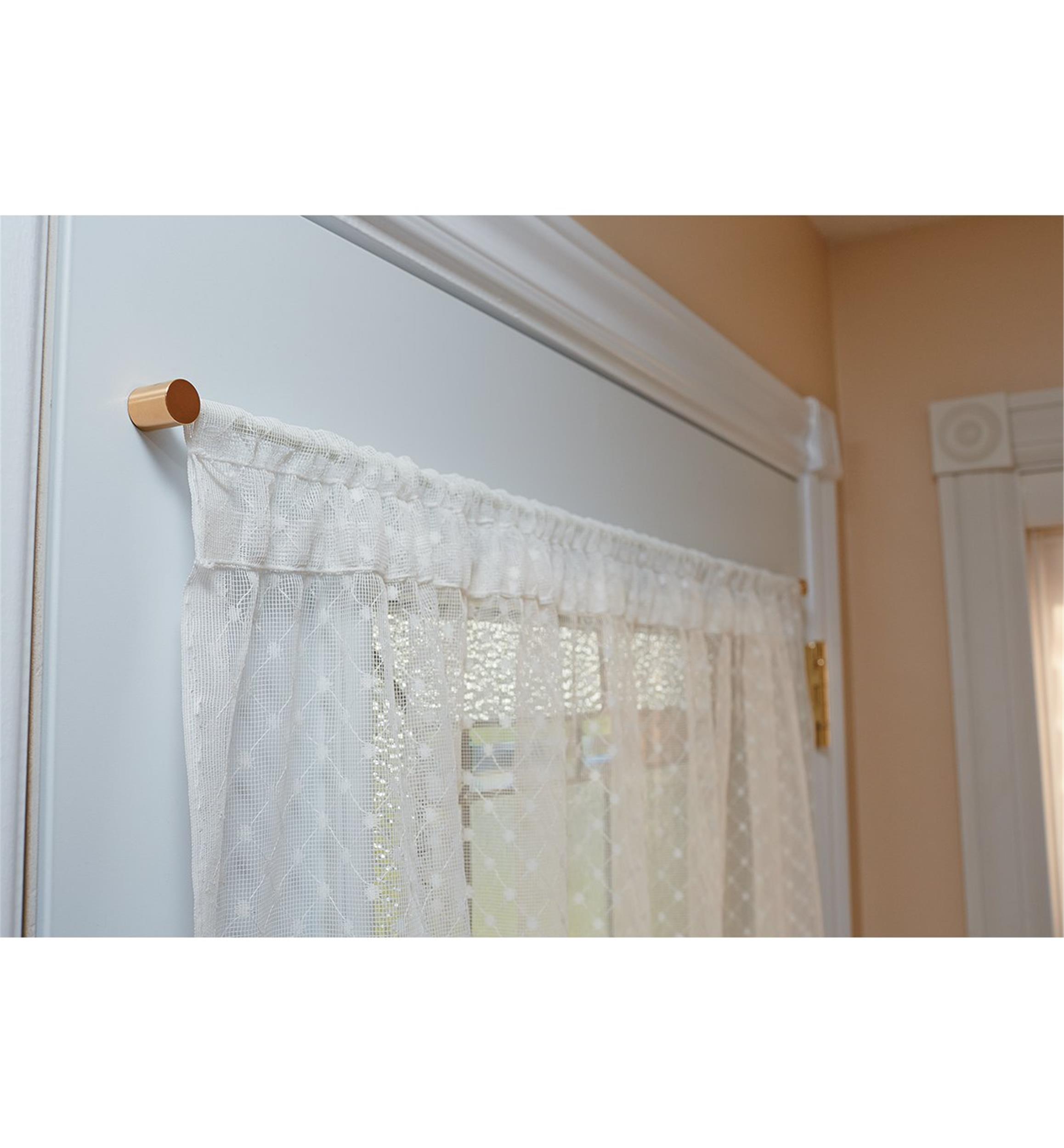 magnetic curtain rod for wood door