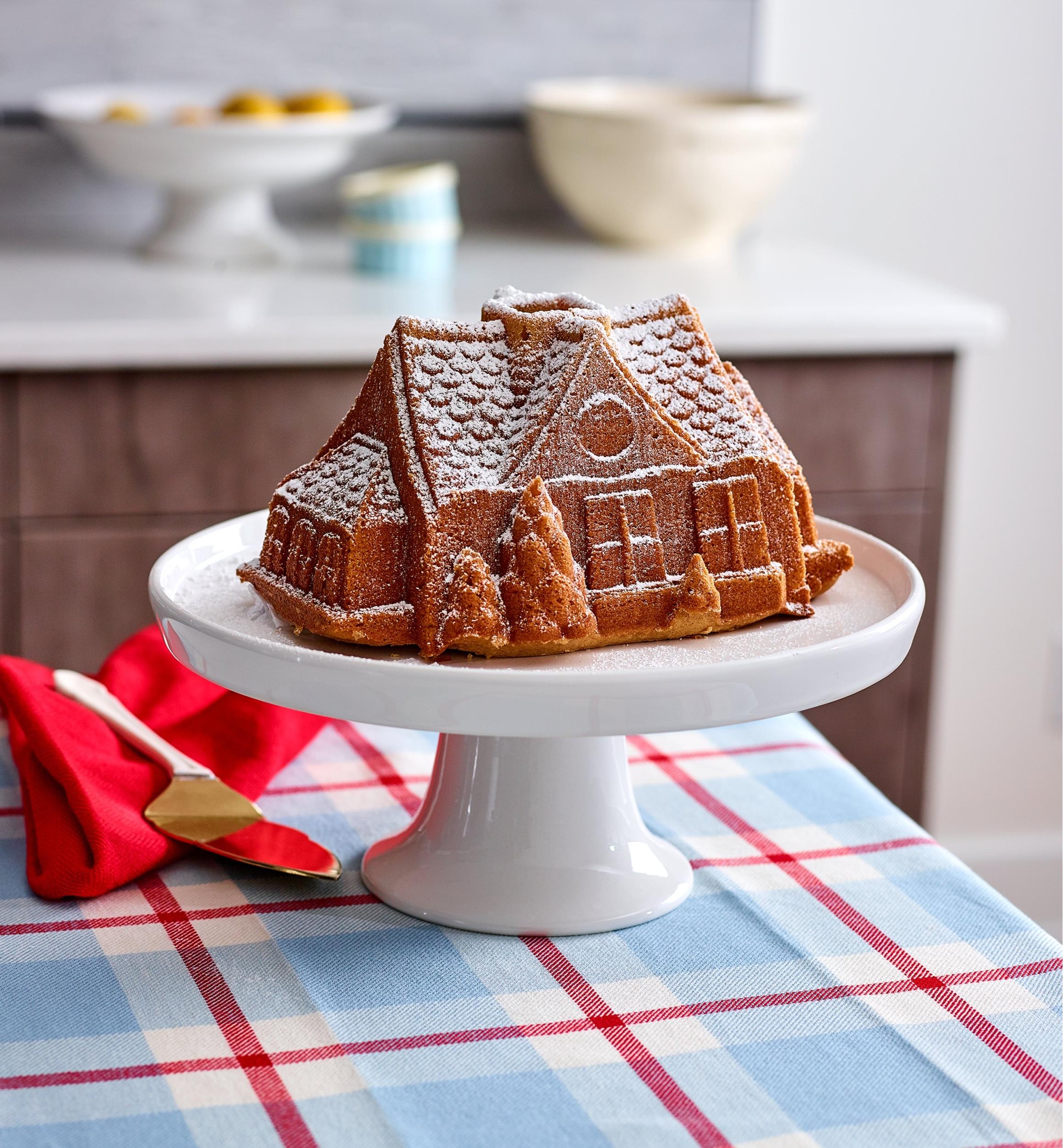 Moule à gâteau en forme de maison en pain d'épices Nordic Ware